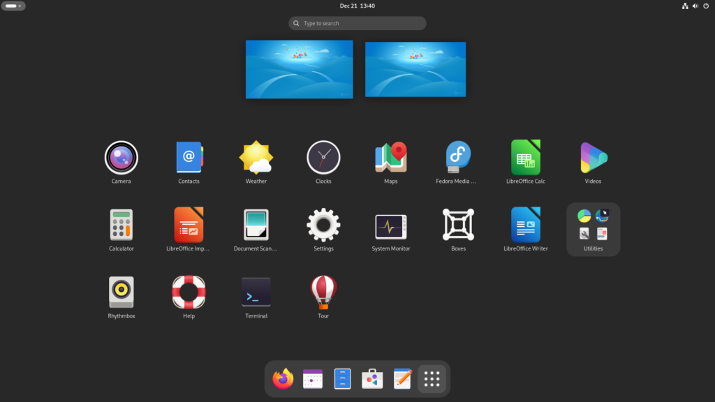 Fedora Workstation 41 