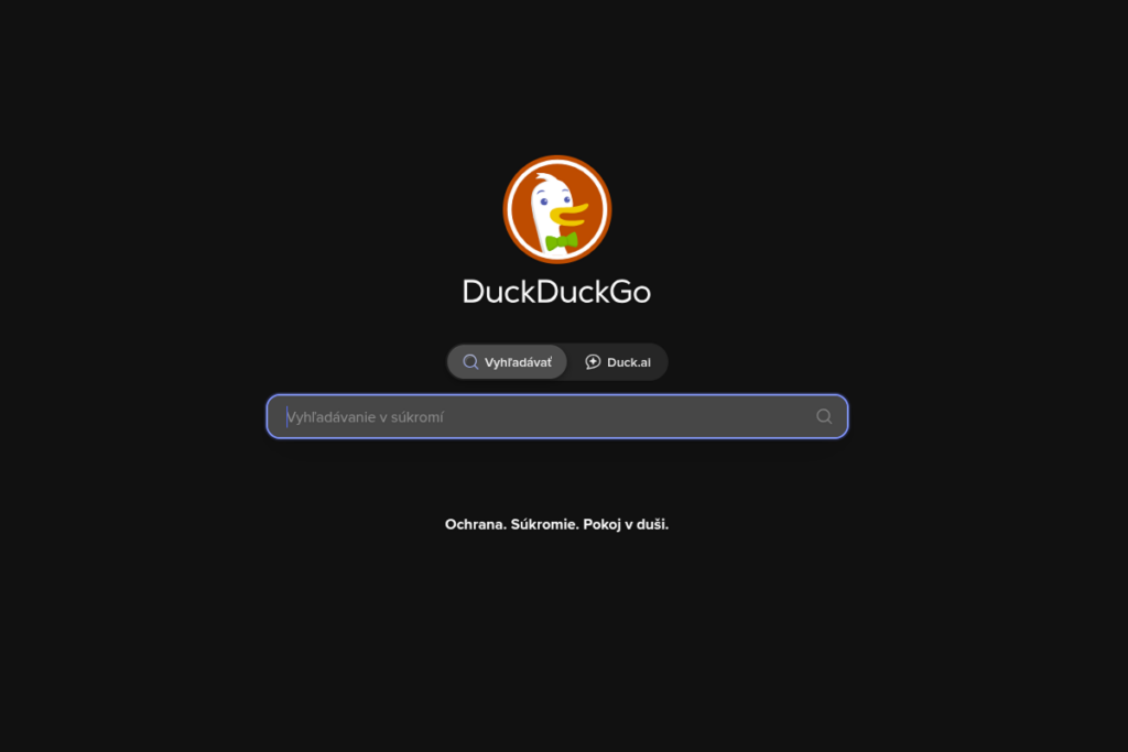 alternatívy ku Google - DuckDuckGo