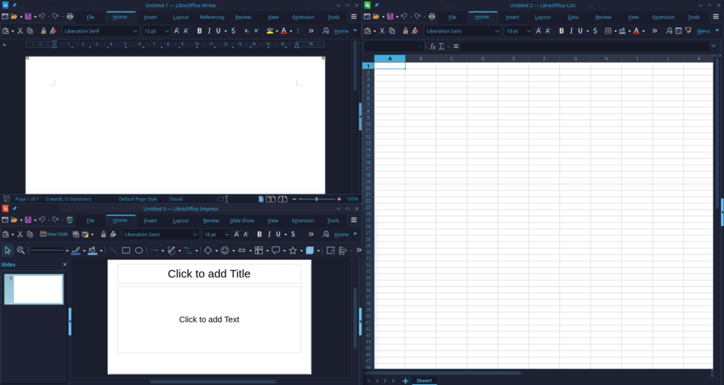 Linux na bežné použitie - LibreOffice